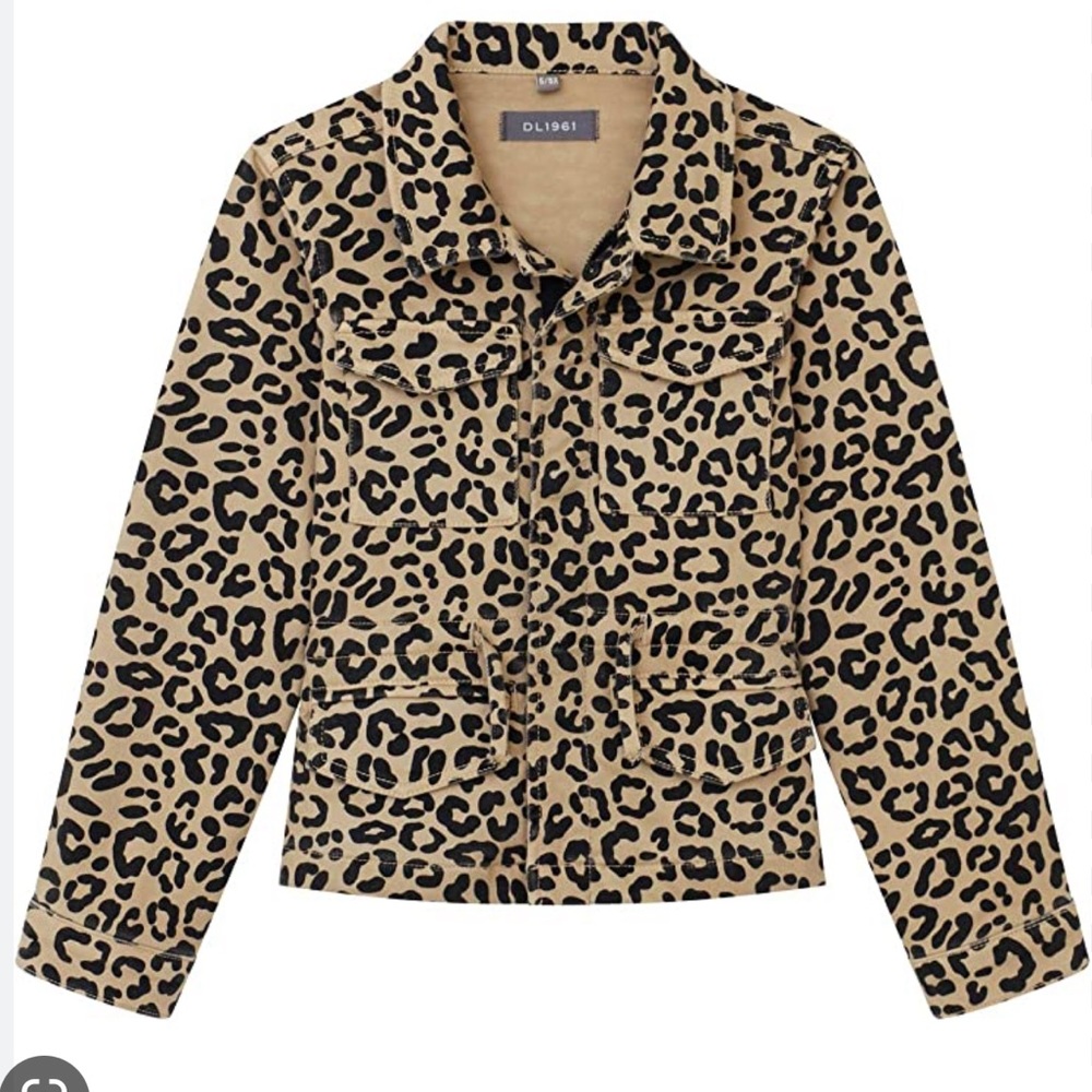 DL1961 Rocco Jean Jacket Wild Cat Sz Lg NWT